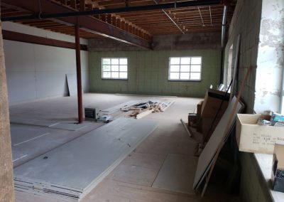 Image from construction of Downtown West Dance studio