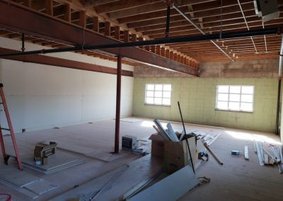 construction of Downtown West Dance studio